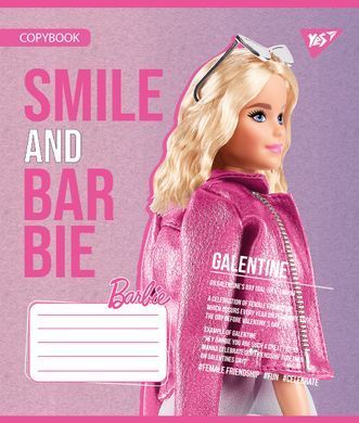Тетрадь школьная Yes Barbie А5 12 листов клетка - 6
