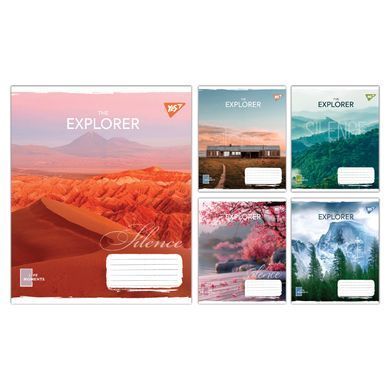 Тетрадь ученическая общая YES The Explorer А5 96 листов линия - 6