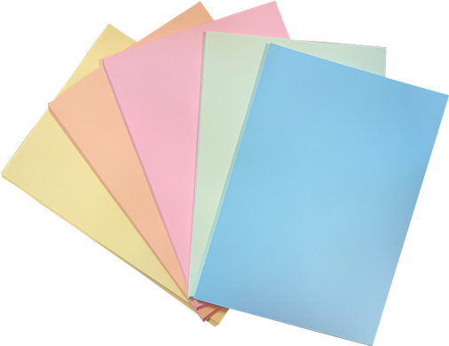Набор цветной бумаги PASTEL, 5 цв., 250 л., А4, 80 г/м&sup2; - 4
