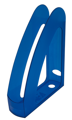 Лоток пласт. вертикальный РАДУГА,передняя стенка, синий - 1