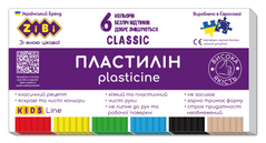 Пластилін CLASSIC 6 кольорів, 120г, KIDS Line - 1