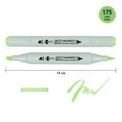 Маркер спиртовой SANTI Brush SA-175 салатовый - 1