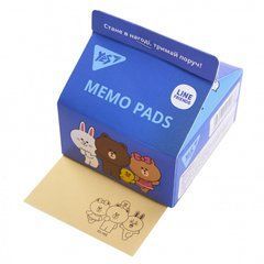 Папір для записів YES Tetra Pak Line Friends 300 арк., 7*7,5см - 1