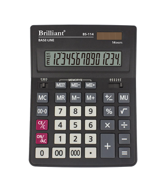 Калькулятор настільний BS-114 14 р., 2-пит - 2