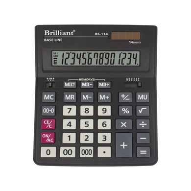 Калькулятор настольный Brilliant BS-114, 14 розрядів - 2