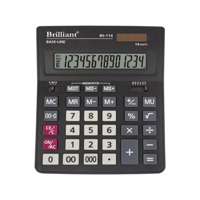 Калькулятор настільний BS-114 14 р., 2-пит - 1