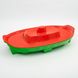 Пісочниця пластикова "Кораблик" (Зелений/Червоний) 140*72*40см. DOLONI - 1