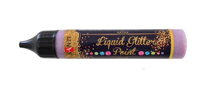 ЗD-гель "Liquid glitter gel", розовый - 1