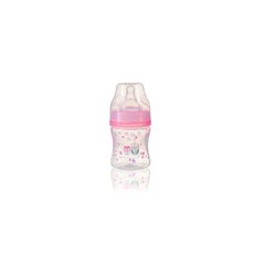 Пляшка антиколікова з широким отвором 120мл. (рожевий) Babyono - 1