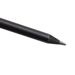 Олівець чорнографітний YES Slim black круглий чорне дерево - 1