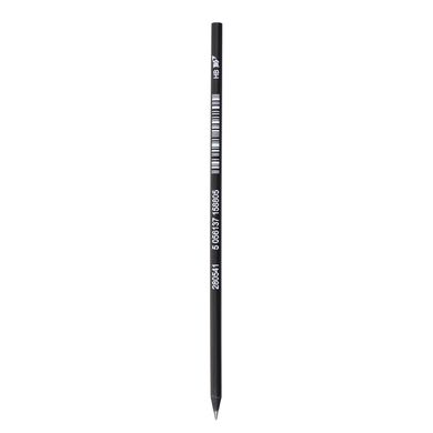 Олівець чорнографітний YES Slim black круглий чорне дерево - 3