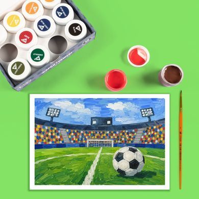 Краски гуашевые Yes Football 12 цветов 20 мл - 6