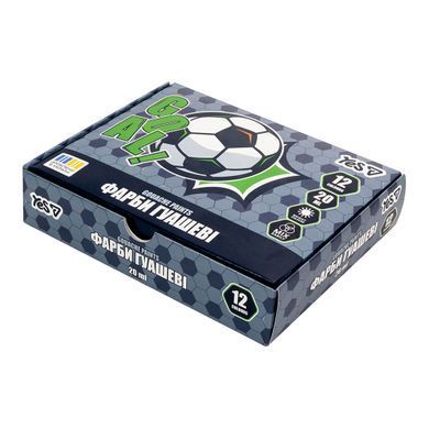 Краски гуашевые Yes Football 12 цветов 20 мл - 7