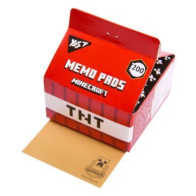 Папір для записів YES Tetra Pak Minecraft 200 арк., 7*7,5см - 2
