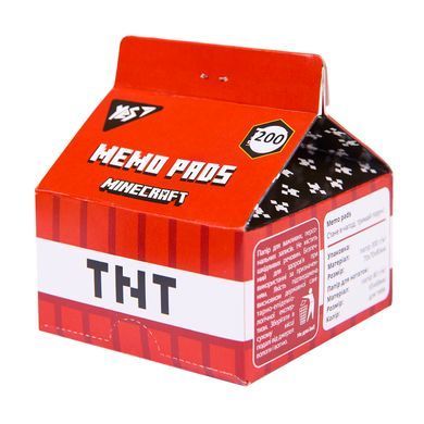 Папір для записів YES Tetra Pak Minecraft 200 арк., 7*7,5см - 4