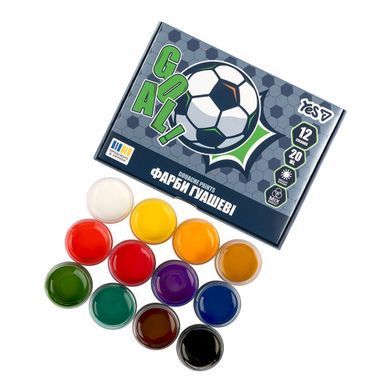 Краски гуашевые Yes Football 12 цветов 20 мл - 4
