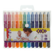 Пастель масляна шовкова JUMBO з акварельним ефектом, 12 кольорів (10 стандарт+2 металік), BABY Line - 1
