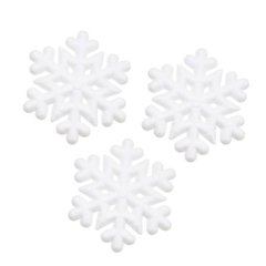 Набір пінопластових сніжинок 20х20см 5 шт - 1