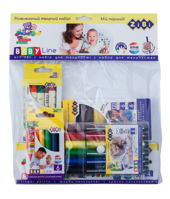Набір подарунковий для дитячої творчості в прозорому пакеті, Baby Line - 1