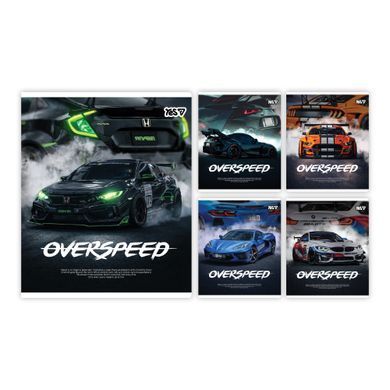 Зошит учнівський Yes Overspeed А5 18 аркушів лінія - 6