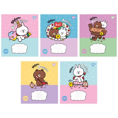 Тетрадь школьная Yes Line Friends. Sweetieland А5 12 листов косая линия - 1