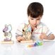 Дерев’яна іграшка "Гра-розмальовка. Ведмедик" (з фарбами) Cubica - 2