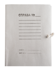 Папка на завязках, JOBMAX, А4, картон 0,3 мм, клееный клапан - 1