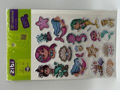 3D наліпки Русалоньки 19 см, KIDS Line - 1