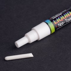Крейдяний маркер SANTI, білий, 3 мм, 12шт/туб - 1