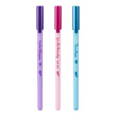 Ручка шариковая YES Glam 0,7 мм синяя - 1