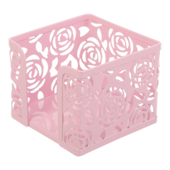 Бокс для бумаг, метеллический, ROSE, PASTEL, розовый - 1