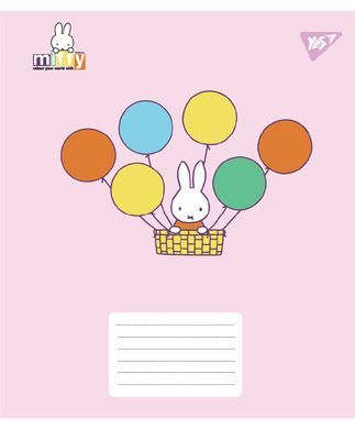 Тетрадь ученическая школьная Yes Miffy Playfull А5 12 листов косая линия - 3