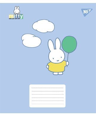 Тетрадь ученическая школьная Yes Miffy Playfull А5 12 листов косая линия - 5