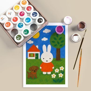 Краски гуашевые Yes Miffy 16 цветов 20 мл - 6