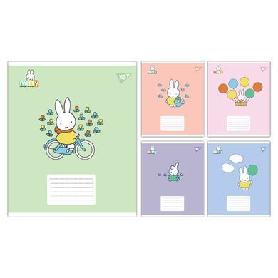 Тетрадь ученическая школьная Yes Miffy Playfull А5 12 листов косая линия - 6